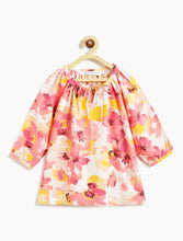 Load image into Gallery viewer, Campana Girls Nora Printed Rayon Top - Abstract Florals - Pink & Yellow