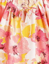 Load image into Gallery viewer, Campana Girls Nora Printed Rayon Top - Abstract Florals - Pink & Yellow