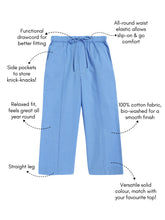 Load image into Gallery viewer, Campana Girls Brooklyn Solid Trousers - True Blue