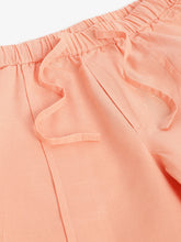 Load image into Gallery viewer, Campana Girls Brooklyn Solid Trousers - Soft Peach