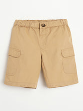 Load image into Gallery viewer, Campana Boys Yohan 100% Cotton Cargo Shorts - Beige