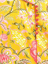 Load image into Gallery viewer, Campana Girls Mira A-Line Cotton Kurta - Floral Print - Yellow & Pink