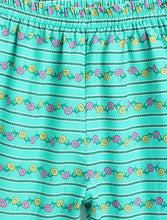Load image into Gallery viewer, Campana Girls Uma Pure Cotton Floral Printed Kurta Sharara With Dupatta Set - Turquoise & Pink
