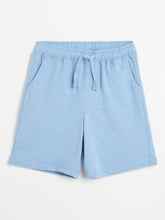 Load image into Gallery viewer, Campana Boys Larry Pack of Two Cotton Terry Shorts - Charcoal Grey and Light Blue