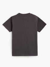 Load image into Gallery viewer, Campana Boys 100% Cotton Half Sleeves Tiger Cub Print T-Shirt - Smoky Grey