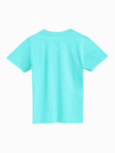 Load image into Gallery viewer, Campana Boys 100% Cotton Half Sleeves Science Theme Printed T Shirt - Turquoise Blue