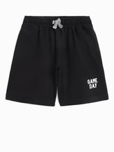 Load image into Gallery viewer, Campana Boys Daniel Half Sleeves T-Shirt with Shorts Clothing Set - Basketball Print - Purplish Blue & Black