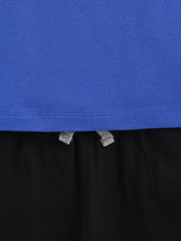 Load image into Gallery viewer, Campana Boys Daniel Half Sleeves T-Shirt with Shorts Clothing Set - Basketball Print - Purplish Blue & Black