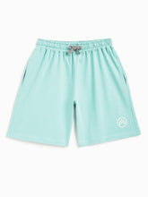 Load image into Gallery viewer, Campana Boys Daniel Half Sleeves T-Shirt with Shorts Clothing Set - Rise Up Print - Grey Melange & Ocean Blue