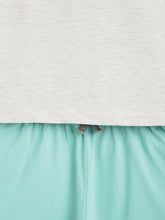 Load image into Gallery viewer, Campana Boys Daniel Half Sleeves T-Shirt with Shorts Clothing Set - Rise Up Print - Grey Melange & Ocean Blue