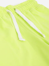 Load image into Gallery viewer, Campana Boys Daniel Half Sleeves T-Shirt with Shorts Clothing Set - Beach Print - White & Lime Green