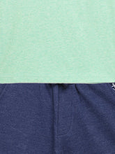 Load image into Gallery viewer, Campana Boys Jordan T-Shirt with Shorts Clothing Set - Mint Green & Denim Melange