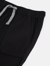 Load image into Gallery viewer, Campana Boys Andre Cotton Elastane Jogger Pants - Black