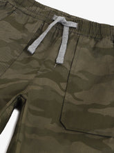 Load image into Gallery viewer, Boys Andre Cotton Elastane Camouflage Print Jogger Pants - Olive
