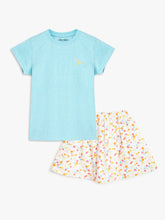 Load image into Gallery viewer, Campana Girls Katie Skirt with Top Clothing Set - Blue & Multicolour