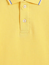 Load image into Gallery viewer, Campana Boys Pure Cotton Short Sleeves Pique Polo T-Shirt - Lemon Yellow