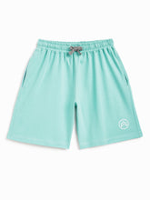 Load image into Gallery viewer, Campana Boys 100% Cotton Knit Pack of Two Boys Shorts With Placement Print - Black & Blue