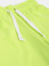 Load image into Gallery viewer, Campana Boys 100% Cotton Knit Pack of Two Boys Shorts With Placement Print - Blue & Lime Green
