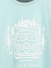 Load image into Gallery viewer, Campana Boys Daniel Full Sleeves T-shirt - Outdoors Print - Ocean Blue