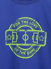 Load image into Gallery viewer, Campana Boys Daniel Pack of Two Full Sleeves Round Neck T-Shirts - Typography Print - Lime Green & Blue