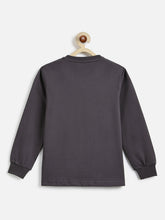 Load image into Gallery viewer, Campana Boys 100% Cotton Jersey Full Sleeves Henley T-Shirt - Smoky Grey