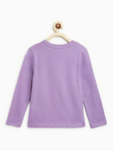 Load image into Gallery viewer, Campana Girls Lily Long Sleeves Printed T-Shirt - Lavender