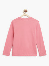 Load image into Gallery viewer, Campana Girls Lily Pack-of-Two Long Sleeves Printed T-Shirt - Peach & Lavender