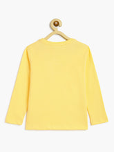 Load image into Gallery viewer, Campana Girls Pure Cotton Full Sleeves Cupcakes Print T-Shirt - Light Yellow