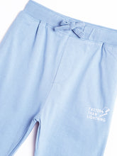 Load image into Gallery viewer, Boys Blake 100% Cotton Jersey Joggers - Lightning Print - Chambray Blue