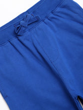 Load image into Gallery viewer, Boys Blake 100% Cotton Jersey Joggers - A-League Print - Royal Blue
