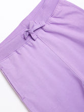 Load image into Gallery viewer, Campana Girls Iris 100% Cotton Jersey Joggers - Lightning Print - Purple