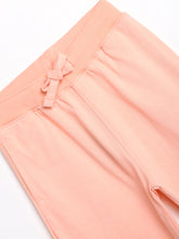 Load image into Gallery viewer, Campana Girls 100% Cotton Jersey Joggers - Unique Print - Peach