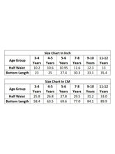 Load image into Gallery viewer, Campana Girls 100% Cotton Jersey Joggers - Unique Print - Peach