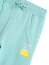 Load image into Gallery viewer, Campana Girls 100% Cotton Jersey Placement Print Joggers - Light Blue