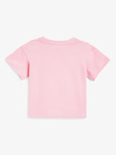 Load image into Gallery viewer, Campana Girls Zuri Drop Shoulder Half Sleeves T-Shirt - Sunshine Print - Pink