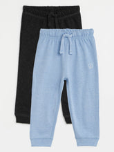 Load image into Gallery viewer, Campana Pack of 2 Infant Joggers - Light Denim & Charcoal Grey