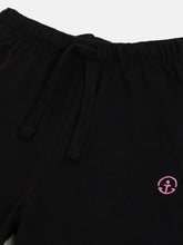 Load image into Gallery viewer, Campana Girls Venus Pure Cotton Wide Track Pants - Black