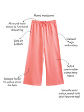 Load image into Gallery viewer, Campana Girls Venus Wide Track Pants - Pink