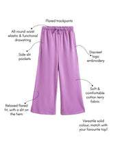 Load image into Gallery viewer, Campana Girls Venus Wide Track Pants - Purple