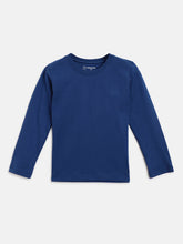 Load image into Gallery viewer, Campana Boys Luciano Pack of 2 Full Sleeves Pure Cotton T-Shirts - Green & Blue
