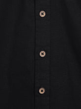 Load image into Gallery viewer, Campana Boys Jon Full Sleeve Cotton - Linen Shirt - Black