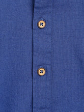 Load image into Gallery viewer, Campana Boys Jon Full Sleeve Cotton - Linen Shirt - Striking Blue
