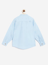 Load image into Gallery viewer, Campana Boys Jon Full Sleeve Cotton - Linen Shirt - Soft Blue
