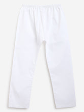 Load image into Gallery viewer, Campana Boys Palash Kurta Pyjama Set - Wild Flower Motif - Indigo & White