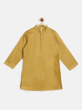 Load image into Gallery viewer, Campana Boys Nishant Kurta Set with Jacket - Jacquard Print - Maroon and Gold