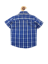 Load image into Gallery viewer, Campana Boys Half Sleeve Shirt with Bowtie - Navy Check (CK25026)