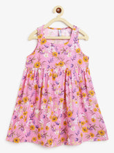 Load image into Gallery viewer, Campana Girls Amy Sleeveless Dress - Wildflowers Print - Pink & Orange