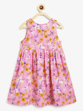 Load image into Gallery viewer, Campana Girls Amy Sleeveless Dress - Wildflowers Print - Pink & Orange