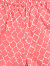 Load image into Gallery viewer, Campana Girls Anusuya Kurta-Palazzo Set - Floral Trellis Print - Lime Green and Pink