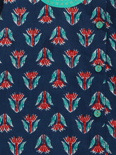 Load image into Gallery viewer, Campana Boys Ananda Dhoti Kurta Set - Wild Flower Motif - Indigo & Teal